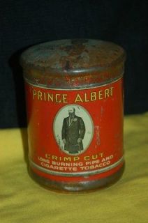 Albert Crimp Cut antique Tobacco advertising tin can vintage c 1913
