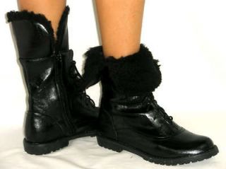 tall black combat boots