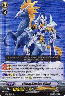 Cardfight Vanguard BT01/S01EN SP King of Knights Alfred SP Rare Card