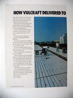 Vulcraft Steel Joists Girders Fort Wayne Post Office 1979 print Ad