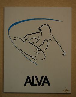 Skateboard Legend Tony Alva Brushstroke Art by Dave Reynolds