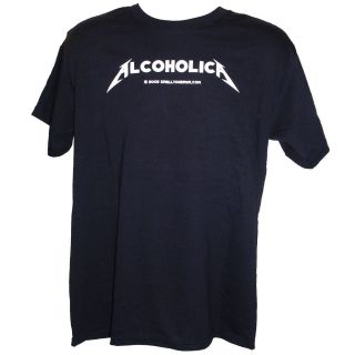 ALCOHOLICA T Shirt Metallica/Rock /​Metal/Alt/Th rash