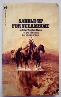 Saddle Up For Steamboat By Allan Vaughan Elston 1972 Western Paperback
