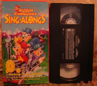 Alvin and the Chipmunks Working on the Railroad Vhs Video Rare OOP HTF