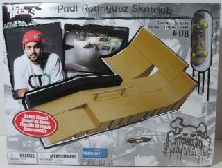 PAUL RODRIGUEZ SKATELAB Deluxe Playset 8 SKULL CROSSBONES PLAN B BOARD