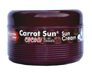 COCOA BUTTER Carrot Sun Tan Accelerator Tanning Cream Lotion L