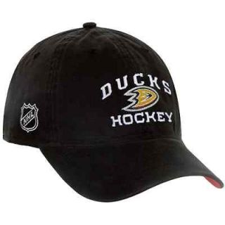 Reebok Anaheim Ducks Locker Room Slouch Adjustable Hat   Black