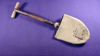 WWII U.S. Army M1910 T Handle Shovel Entrenching Tool + Mint Carrier W