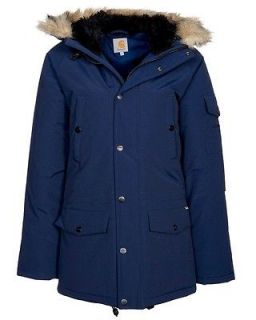 Carhartt Mens Anchorage Parka Winter Jacket Faux Fur Hood Coat Hooded