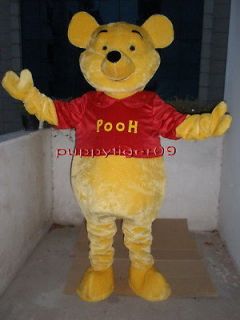 New Winnie the Pooh Mascot Costume Fancy Dress Adult Suit Size R04