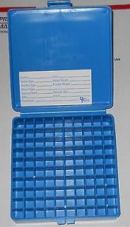 DILLON PLASTIC AMMO BOXES (8) 100rd .45 10mm .40S& W W/LABELS FOR
