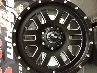 17 Inch Black Raceline Clutch Wheels Rims Chevrolet Silverado Tahoe