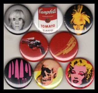 ANDY WARHOL 1 buttons pinback ART 70S NEW YORK CITY