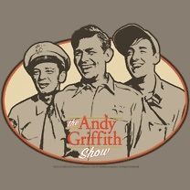 Andy Griffith Show Three Funny Guys Barney Andy Gomer Tee Shirt Adult