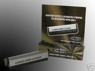 Carbon Fibre Fiber Anti Static Pro Vinyl Record LP Album Cleaner Brush