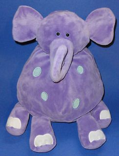 Animal Alley Purple Elephant Blue Polka Dots Spots Soft Plush Stuffed
