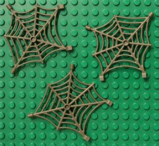 LEGO LOT 3 Animal DARK GREY Spider Web Minifig Accessory Spiderman