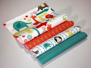 RILEY BLAKE Fabric Rag Quilt Kit 84 6 Sqs ALPHABET SOUP Unisex!!! Fun