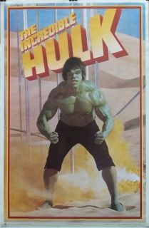 The Incredible Hulk Lou Ferrigno 23x35 Marvel Poster 1979 Thought