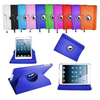 LEATHER ROTATING 360 CASE FOR NEW iPAD MiNi APPLE COVER SMART DESIGN