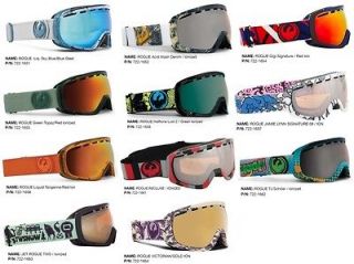 Rogue Mirror Lens Mens Ski Snowboard Goggles YOU PICK COLOR Msrp$150