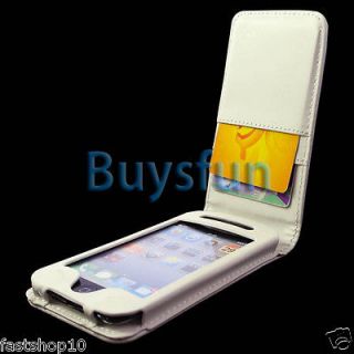 Credit Card Slot Flip Leather Case Cover Skin For Apple iPod Touch 4