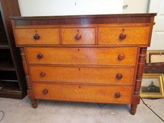 RARE* PERIOD AMERICAN BIRDSEYE MAPLE CHEST OF DRAWERS, ATTR. to JOHN