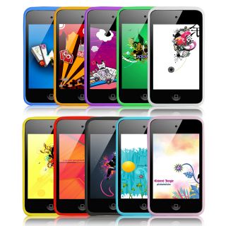 NEW 10 Color Silicone Back Case Cover for Apple iPod Touch 4th Gen 4G