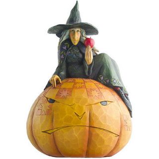 Jim Shore TWO SIDED JACK O LANTERN Witch & Cat 4012605