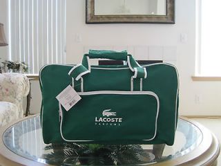 LACOSTE PARFUMS MEN WEEKENDER DUFFLE EVENING GYM TRAVEL BAG  SOLD OUT