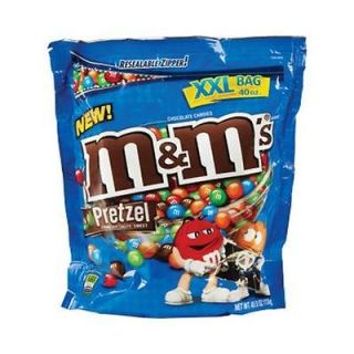 Pretzel M&Ms Candy 40oz Bag Classic Chocolate Candy Machine Refill