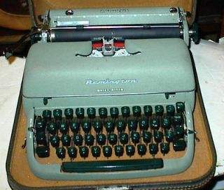 Vintage Sperry Rand Remington Easy Riter (Streamliner) Typewriter Lig