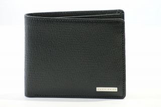 Hugo Boss Mens Bi Fold London Black Leather Wallet