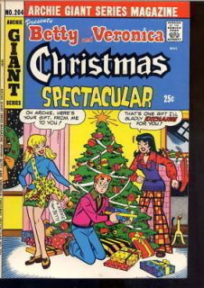 Archie comic giant 204 christmas xmas Betty & Veronica