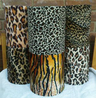 Handmade Leopard/Zebra/Tiger Animal Print Drum light lampshade Pendant