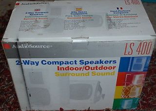 AudioSource LS 400 Indoor/ Outdoor 2 Way compact Speakers Surround