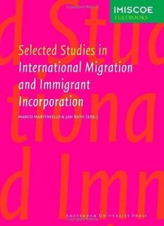 Selected Studies in International Migration and Immigrant