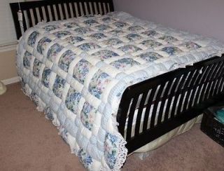 Nice JC Penney Home Collection Blue & White Quilted Patchwork