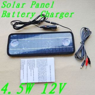  Purpose Solar Panel Battery Charger Car Auto RV Motorbike 12V 4.5W