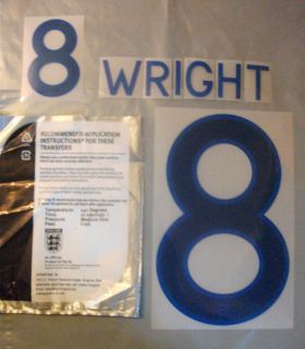 Ian Wright 8 England 2011/2012 Football Shirt Name Set Sporting ID
