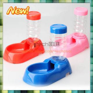 Color New Pet Dog Cat Automatic Water Dispenser Dish Bowl Feeder