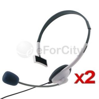 Live White Headset Headphone +Mic For Microsoft Xbox 360 Wireless