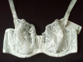 NEW Lepel Bouquet Underwired Bra in Ivory 32 to 38 DD   G Cups