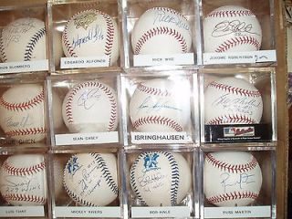 Jerome Robertson signed MLB baseball COA deceased 6/1/2010 Astros
