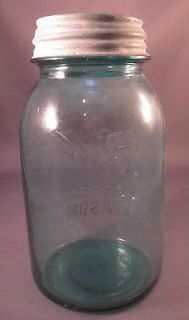 Vintage Ball Jar   Antique Mason Jar w Atlas Metal Lid