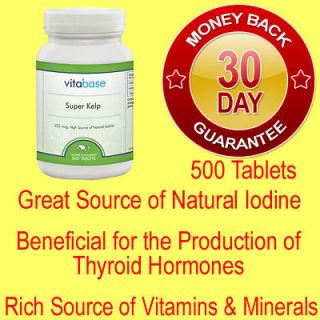 Source of Iodine for Thyroid Support Vitamins C, D, E, K, B Complex