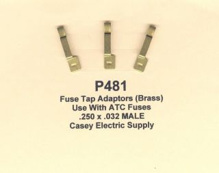Fuse Block Tap Adaptors .250 x .032 MALE Automotive for ATC Fuses