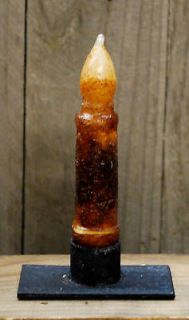 Primitive Grungy Taper    Auto TIMER CANDLE     AA Battery   BM