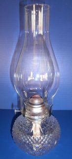 Pattern Pressed Glass Oil Lamp Lamp Light Farms Model #236 Austria