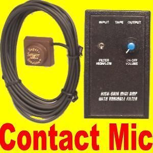 Walls Contact Microphone Audio Voice Sound Amplifier Listening Device